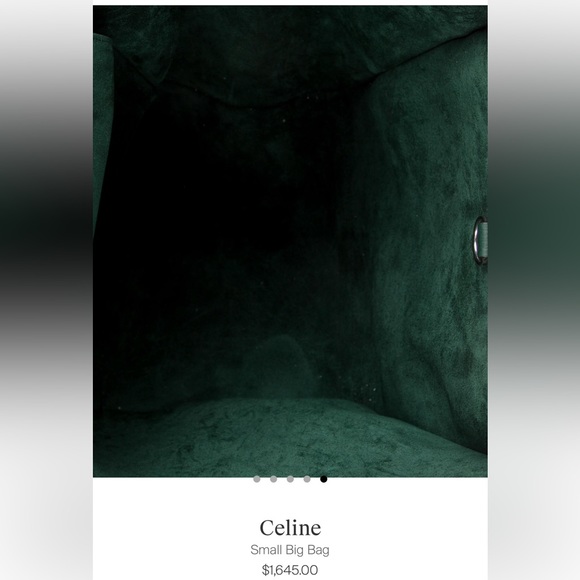 Celine Small Big Bag, FW18 Dark Green Leather - Picture 7 of 13